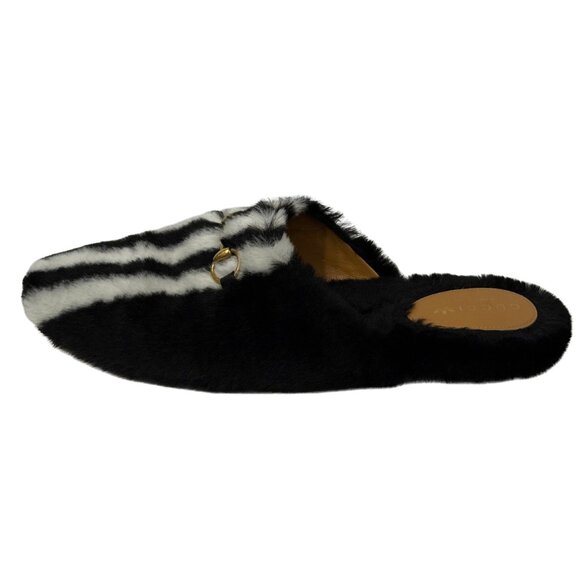 $980 Gucci x Adidas black/white horseblt slides size 9/39 - Picture 1 of 8
